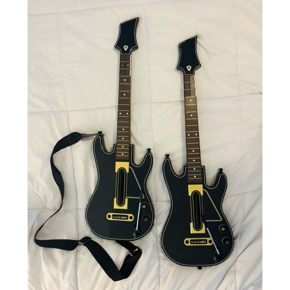 Lot Of 2 Guitar Hero Live Wireless Guitars Tested Xbox PS Wii U No Dongles